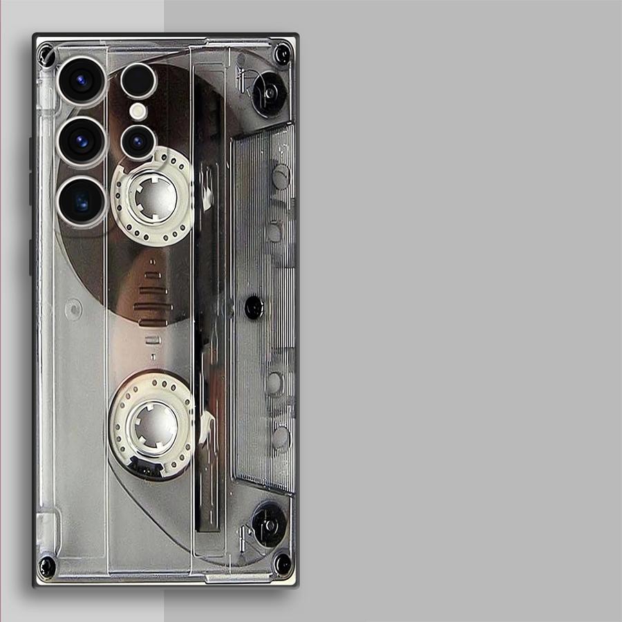 Case for Samsung Galaxy S26 S24 Plus S10 S9 S23 S25 Ultra S21 FE Note 20 Ultra 8 9 10 S20 Funda Phone Cover Vintage Cassette