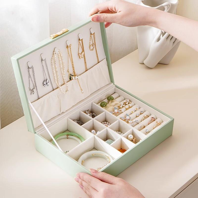 Creative Vintage Luxury Jewelry Box With Flower Pattern For Gift And Collection