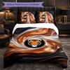 Set Biancheria da Letto a 3 Pezzi Hull City Football Morbido Set Copripiumino con Federe Set Decorazione Camera da Letto per la Casa