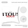 CRAFTED WITLOVE T-touS-sanime Cushion Cover Anti-dustmite Pillowcase Invisible Zipper Silky Short Plush Sofa Cushion Cover
