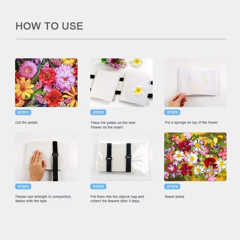 Buy Professional Flower Press Kit 7 X 9.5 Inch 6 Layers Large Leaf Plant Press Set at affordable