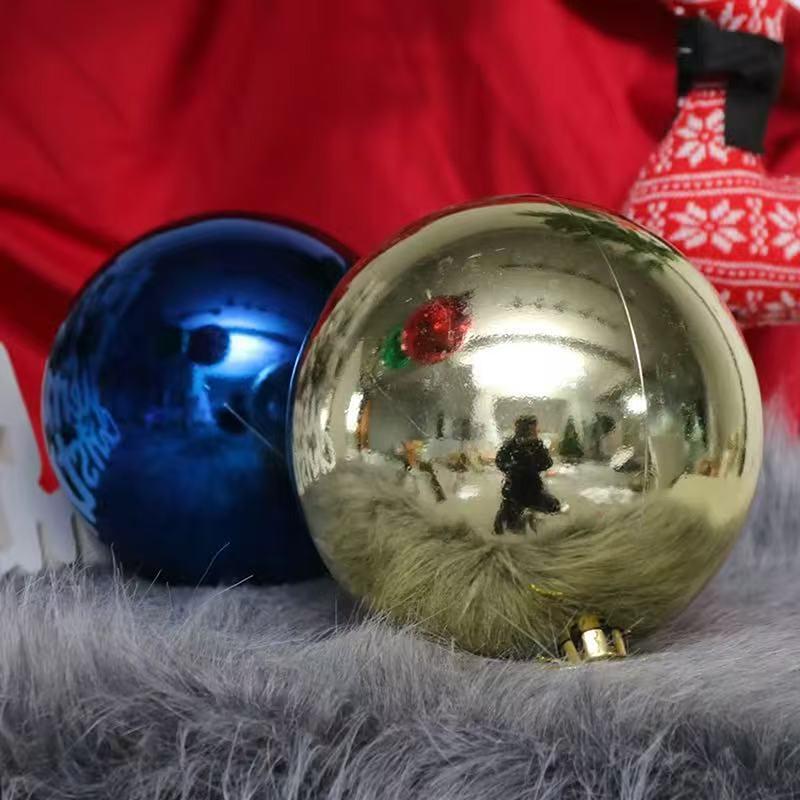 1Pc 12/15/20Cm Christmas Decoration Ball Christmas Tree Ornaments Hang Shiny Bauble Ball For Home Bar Party Wedding Xmas Decor