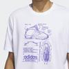 Adidas Round Neck Printed Letter Logo Short Sleeve T-Shirt Men Tops White IA3264