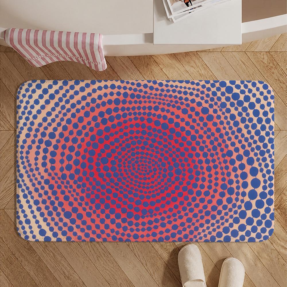 Artist-Yayoi KusamaS Floor Mat Soft Non-Slip Bath Mat, Bedside Carpet, Absorbent Doormat for Home
