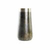 Vase décoratif - Design moderne - Aluminium - Doré et Argenté - 49,5 cm - Contemporain