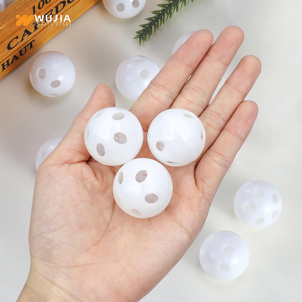 30Pcs 24mm Plastic Rattle Squeaker Bell Balls Noisemaker Repair Fix DIY Crafts Insert Pet Baby Random Color1pcs Plush Dol