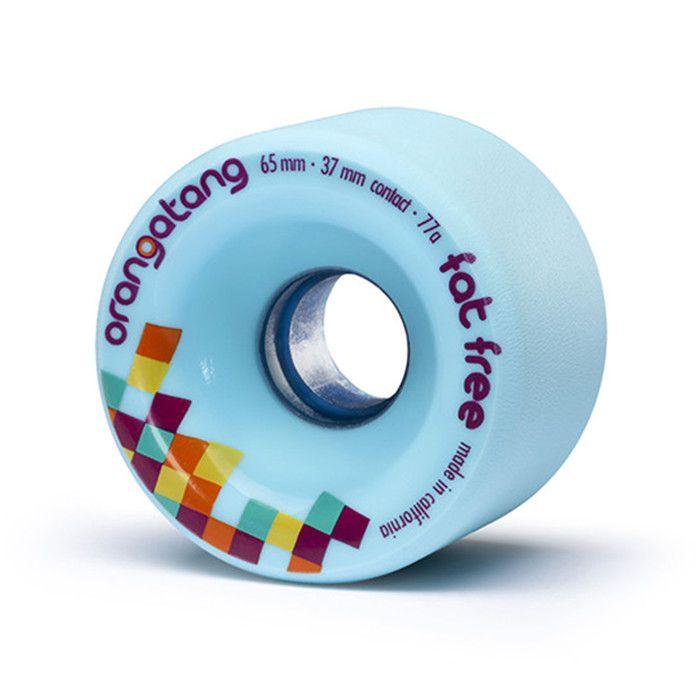 ORANGATANG FAT FREE 65 x 37 mm 77A Bleu - Pack de 4 roues polyvalentes