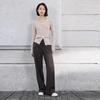 ELLASSAY Women's Comfortable Straight Drape Trousers