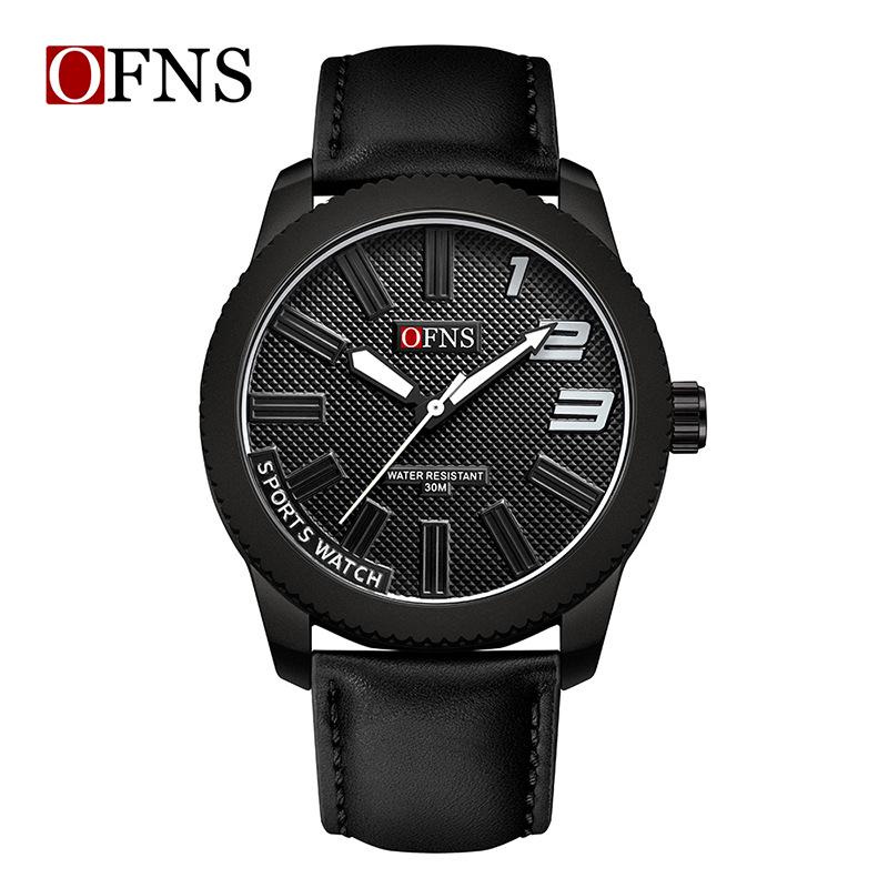 OFNS Men s Quartz Watch: Trendy, Simple Design with 3D Scale for a High-End Feel белый