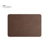 Bowl Holder Mat Faux Leather Placemat Waterproof Heat-Resistant Non-slip Heat Insulation Dishwasher Coffee Stain Prevention Safe Rectangle Dining