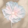 Silk Filigree Net Flower Simulation - Decorative Dried Flower Display for Floor-to-Ceiling Windows