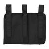 Bedside Storage Bag Nylon Bed Rail Hanging Organizer Pocket for College Dorms Hospitals Baby Bed Black