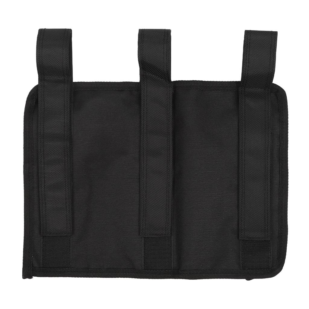 Bedside Storage Bag Nylon Bed Rail Hanging Organizer Pocket for College Dorms Hospitals Baby Bed Black