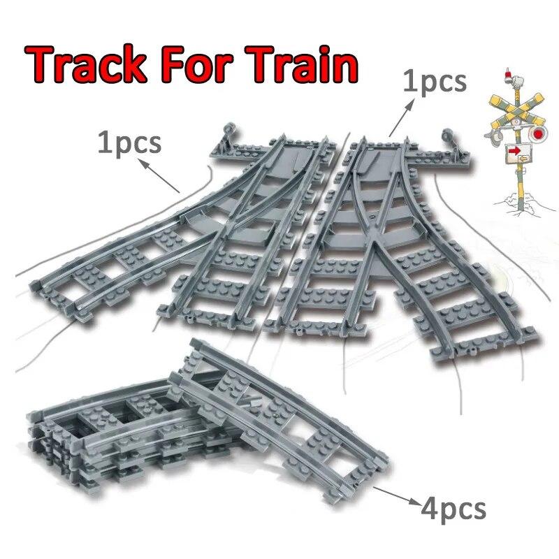 KAZI HIGH-TECH  Powered Electric Classic Train City Rail  Motor Building Blocks Bricks Boys Toys for Kids No Box