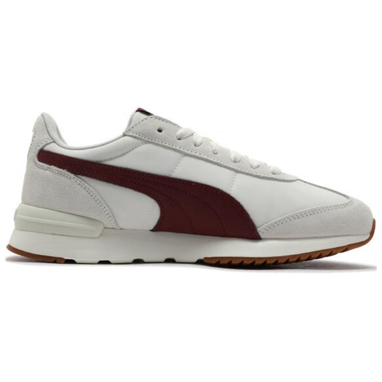 Puma R78 Nylon Retro Comfortable Versatile Low-Top Lifestyle Sneakers Unisex Sneakers White Red 399250-14