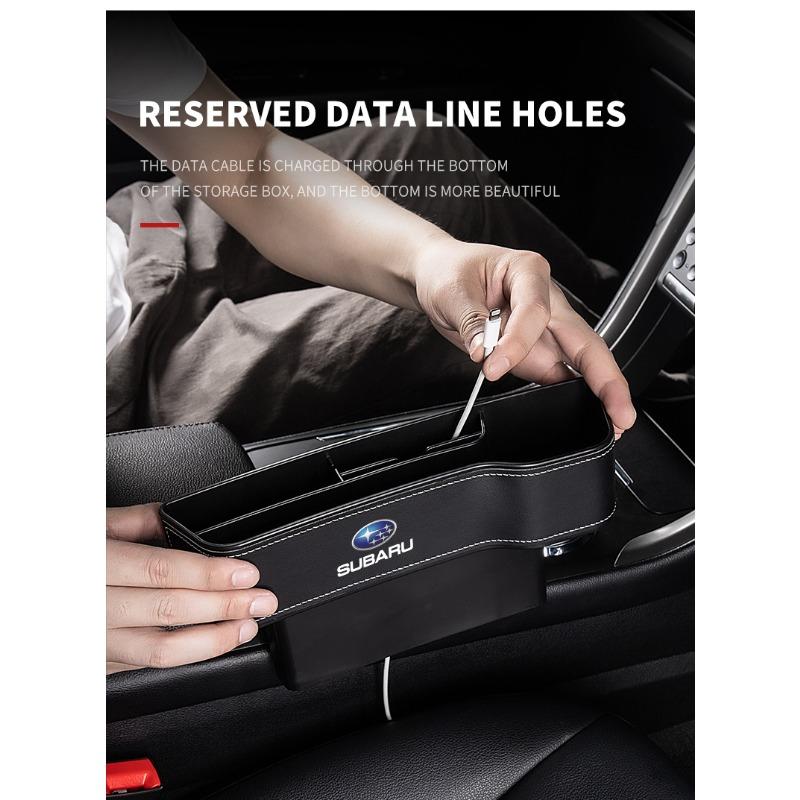 2 st Bilsätesorganisatör Förvaringslåda för springor Spaltgap Biltillbehör För Subaru Legacy LEVORG WRX Outback XV Forester Ascent Exiga SOLTERRA Tribeca