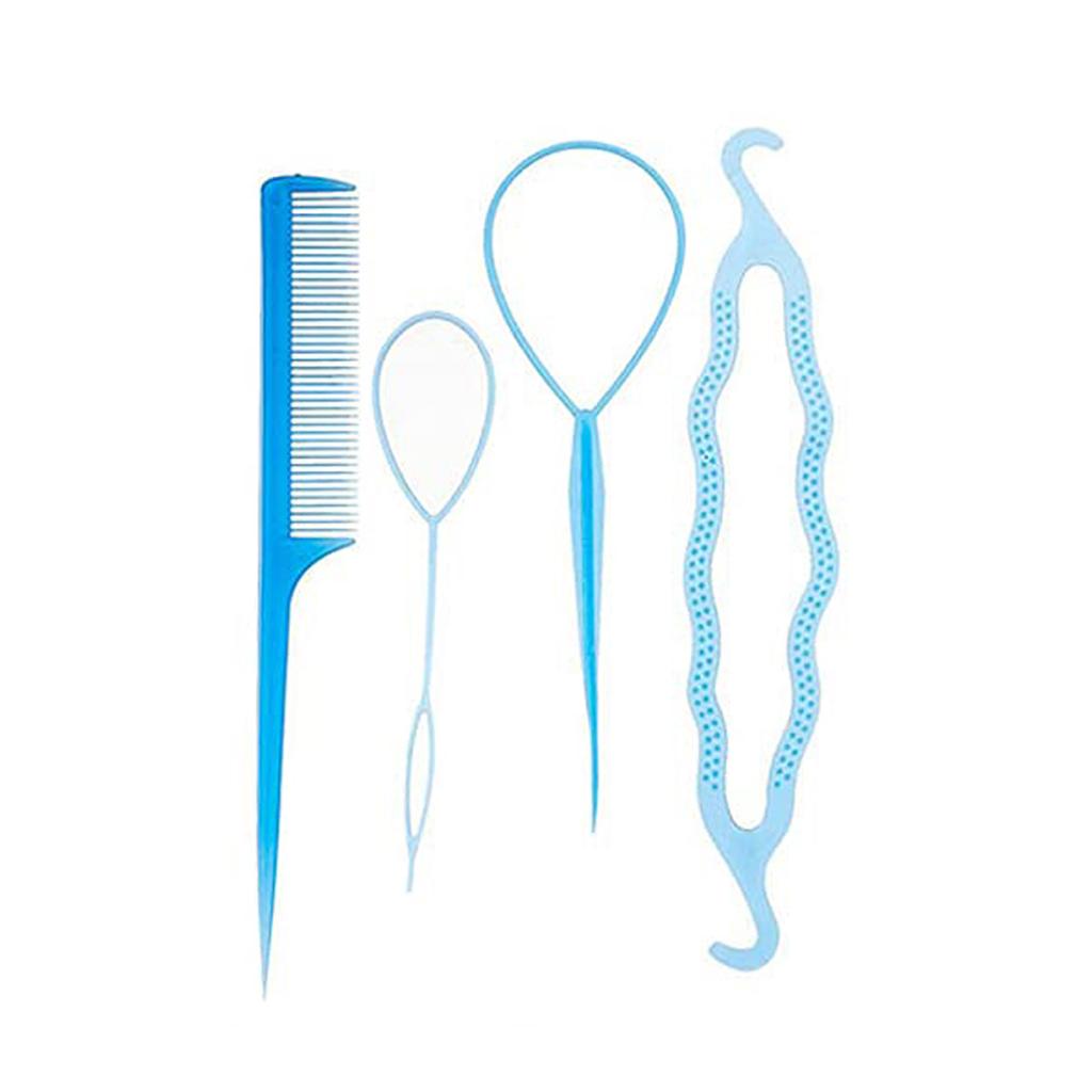 4 Pcs Hair Braiding Tool, DIY Hair Styling Tool, Braid Tool Loop for Hair Braid Styling