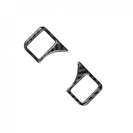 Auto Carbon Fiber Headlight Switch Button Trim For Mercedes Benz C W204 CLA GLA