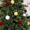 12pcs/set Flocked Velvet Christmas Balls For Tree Ornaments 6cm New Year 2026 Navidad Pendant Ball Home Decor Accessories