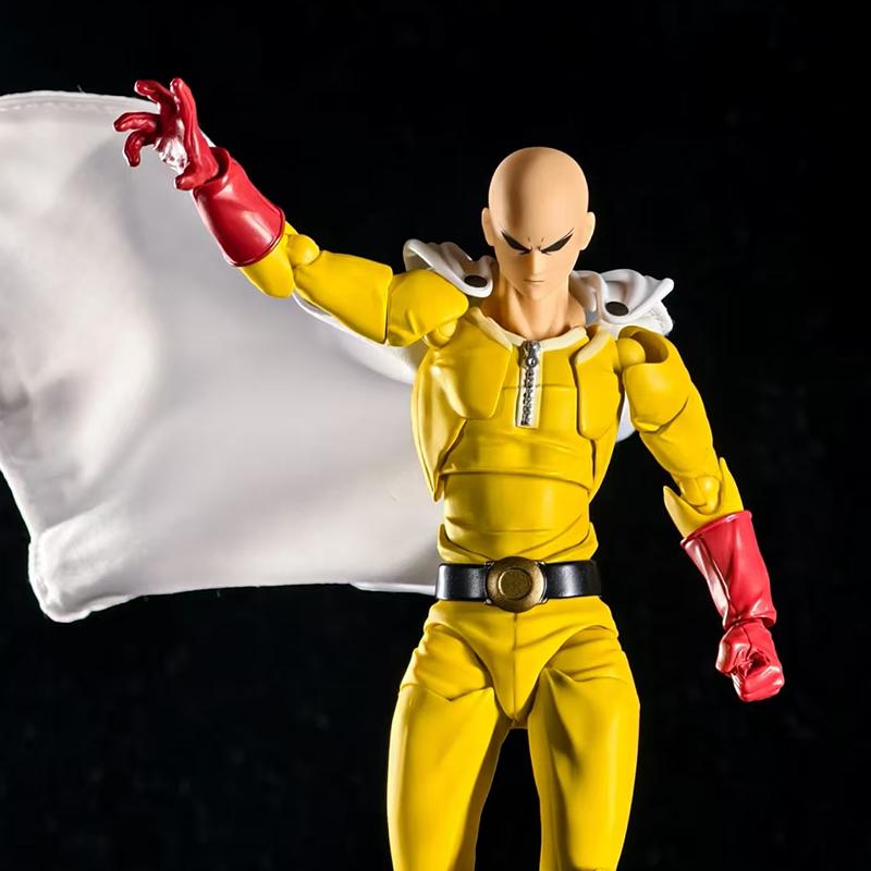 KAIYODO Amazing Yamaguchi Revoltech Saitama Figura de Acción ONE PUNCH-MAN Estatua de PVC Modelo de Anime Colección de Juguetes Regalo