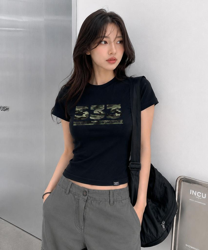 Peideu Pd 533 Slim Fit Short Sleeve T-Shirt Black