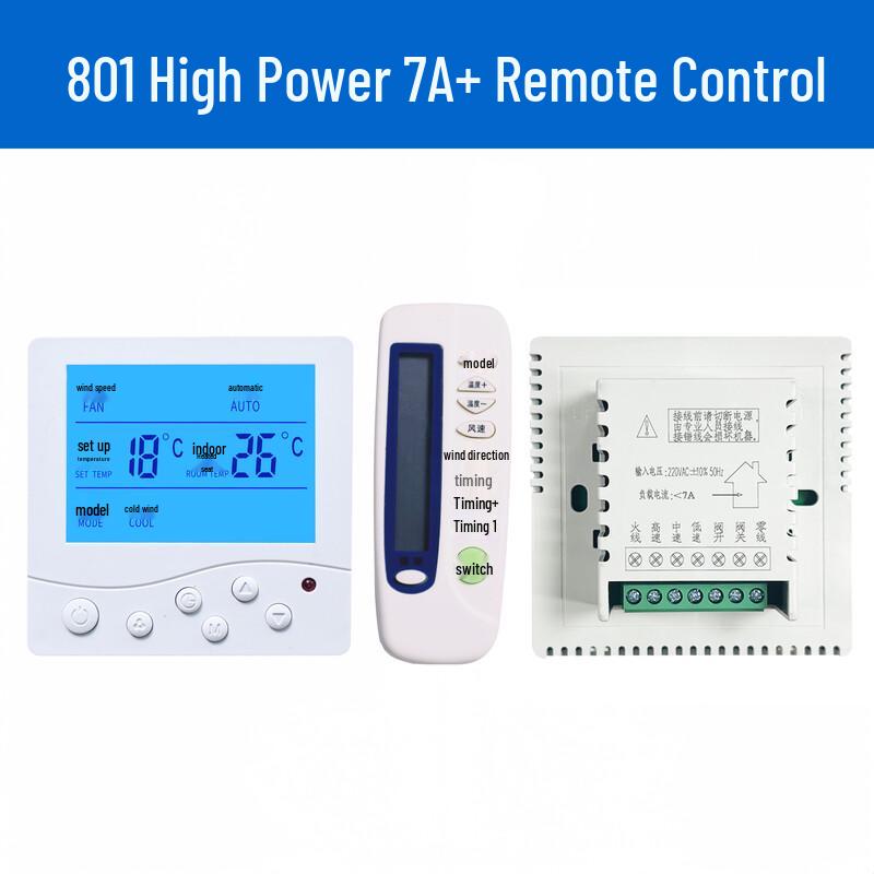 Yutairui Central AC Fan Coil Thermostat Universal
