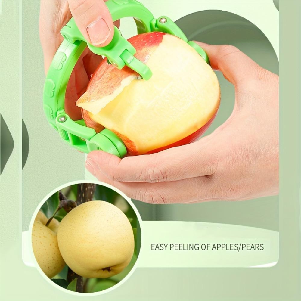 1pc Heavy-Duty Fruit & Vegetable Peeler with Quick Peel Mechanism - Non-Slip Grip, Compact Kitchen Tool for Apples, Potatoes, Carrots,