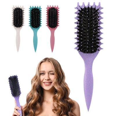 Salon Styling Curly Hair Styling Brush Curl Hair Brush for Combing and Shaping Men's and Women's Curls Reduce Pulling Tools