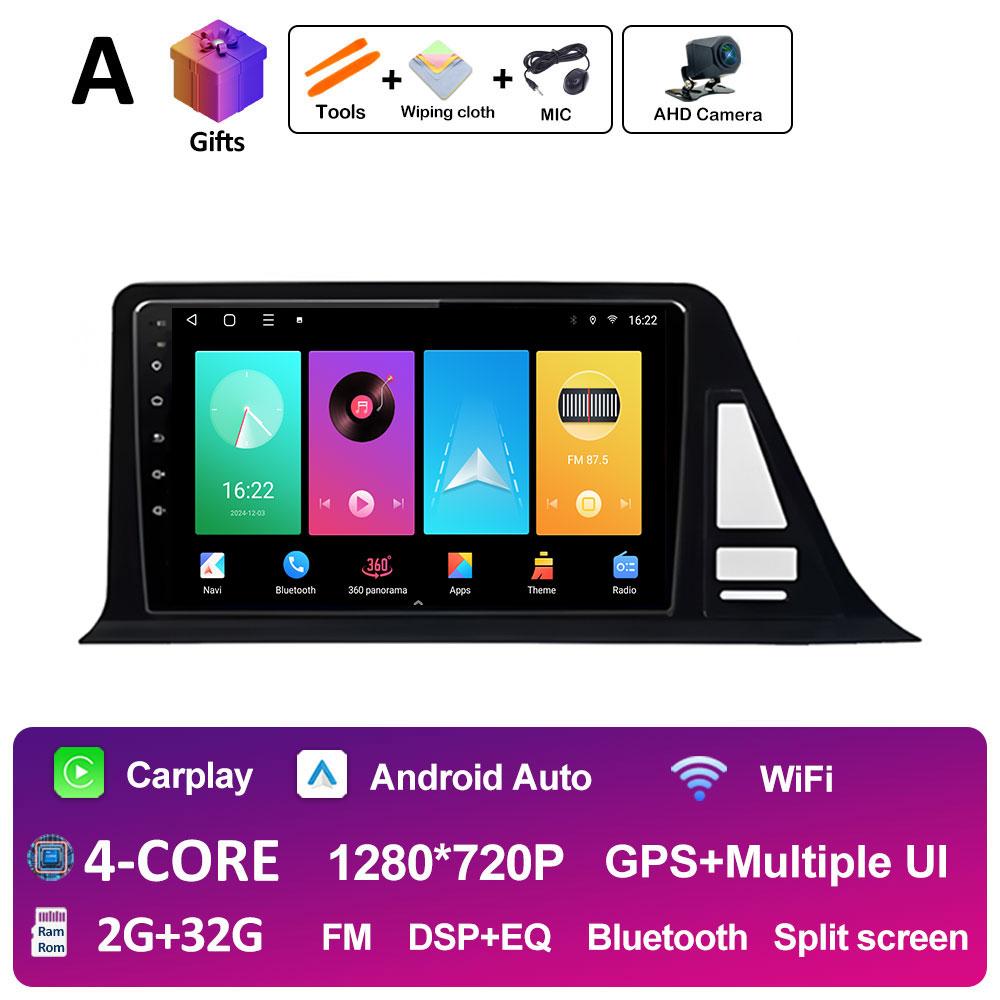 Intelligenrt System GPS Navigation For Toyota CHR C-HR 2016 2017 2018 2019 Android 14 DSP Stereo Autoradio Cooling Fan Head Unit