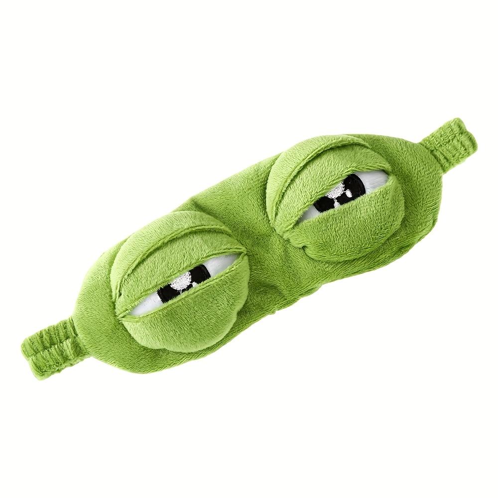 1pc Soft Frog Sleep Mask, Comfortable Eye Protection for Restful Naps and Power Outages, Normal Skin, Sleep Accessory, Lanolin-Free Material