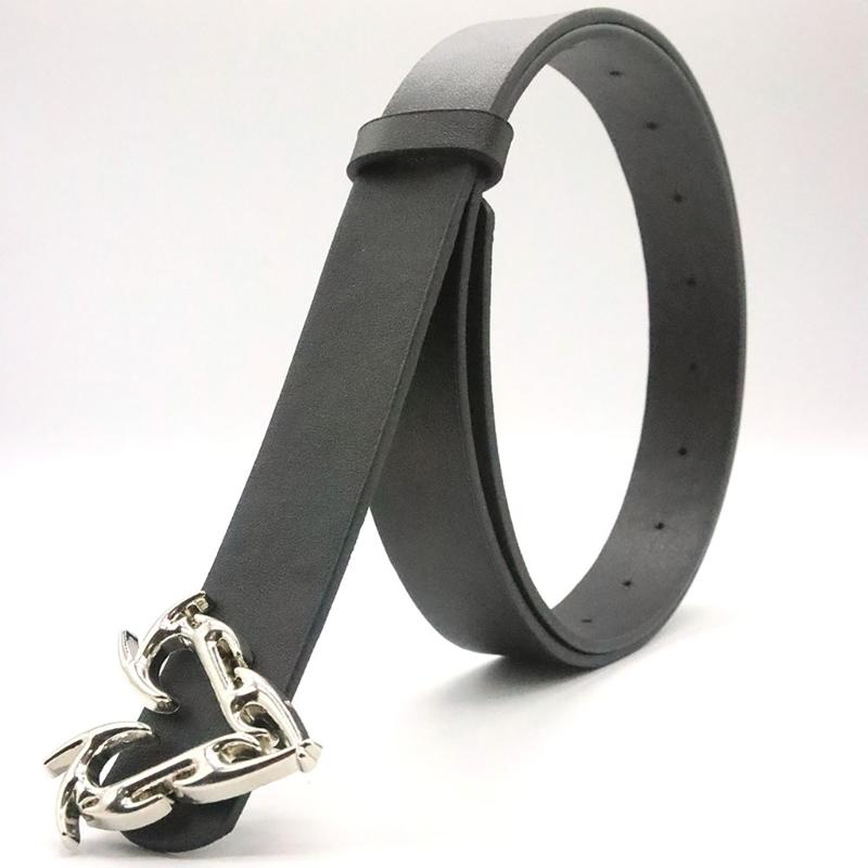 Lady Waist Belt Punk Chain for Cowboy Cowgirl Carved Heart Buckle Retro Buckle Waist Chain Casual Belt