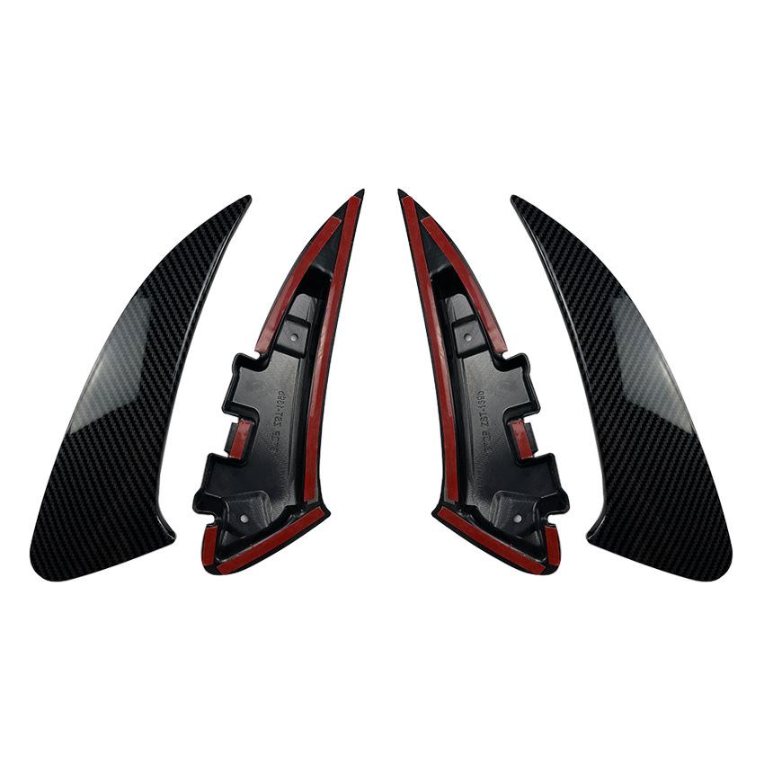 For Mercedes CLA Class W118 2019+ Rear Spoiler Glossy Black ABS Carbon Fiber Pattern Painted Sports Trim Cover