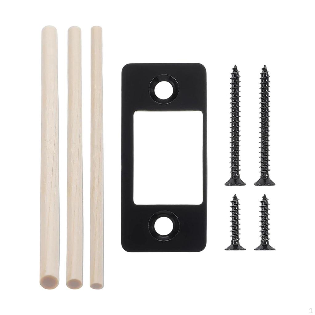 Restorer Strike Plate Door Backplate Easy Repair Stainless Steel Narrow Side and Large Hole for