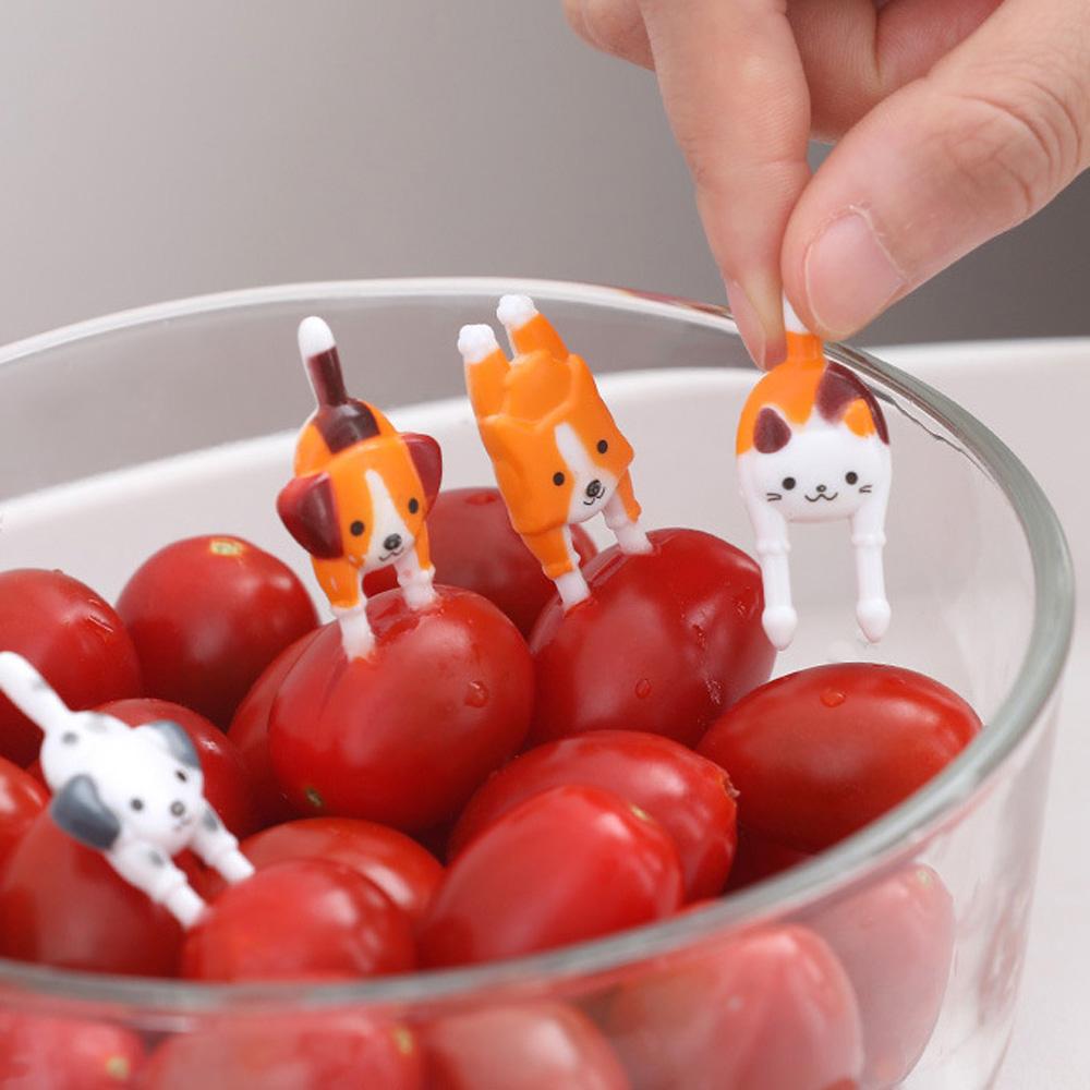 Kreslená Párty Dekorace Kreativní Svačina Pro Děti Dětské Nádobí Napichovátko na Jídlo Vidlička na Ovoce Dezertní Špejle