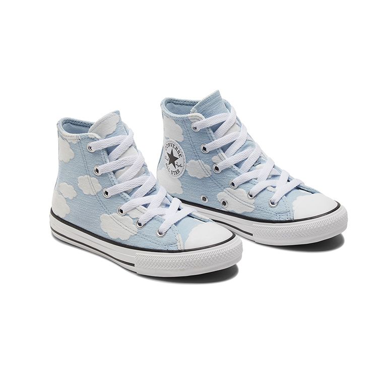 Converse Chuck Taylor All Star High Top Kids Canvas Shoes Kids Sneakers Blue A04342C