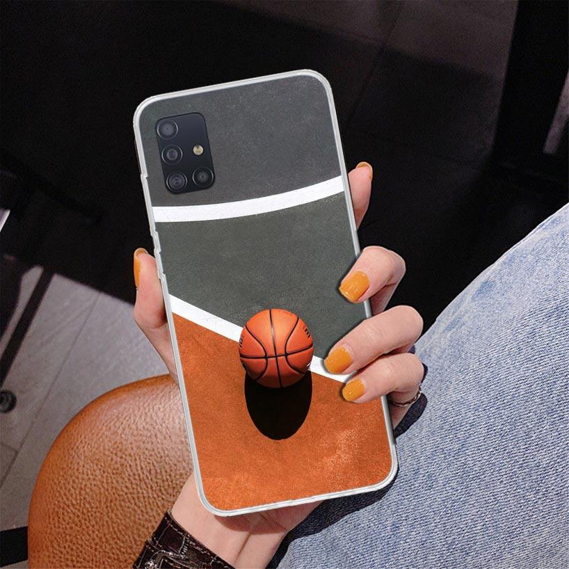 Basketball Basket Play Phone Case For Samsung Galaxy A52 A32 A22 A12 A51 A31 A50S A30S A20S A10S Note 20 Ultra 10 Plus S10 A72 A