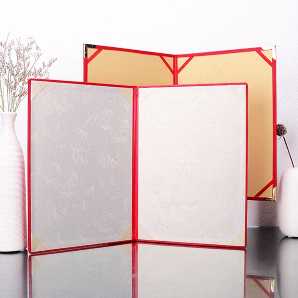 Hosted Speech A3 A4 Art Paper Hardcover Signing Contract Certificate Protector  Ceremony