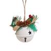 1/4Pcs Christmas Bells Easy Installation Lanyard Design Pine Cone Shape Xmas Bells Doors Windows Tree Decor