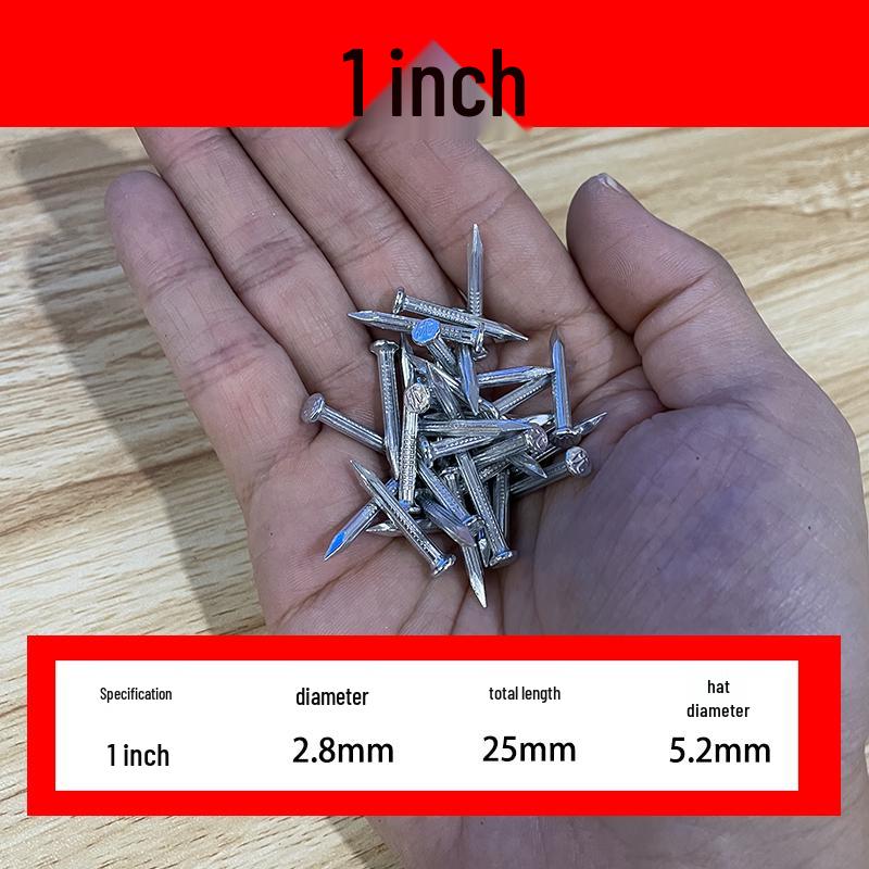 Multi-Purpose Steel Nails for Hanging Pictures and Frames on Concrete or Wood Walls
