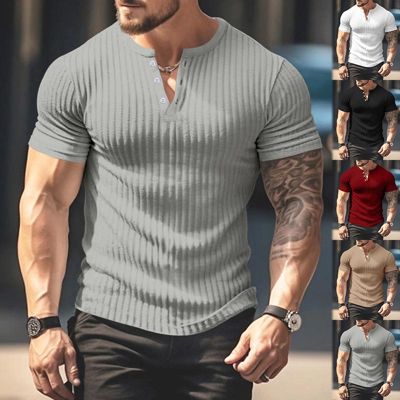 

Men s Ribbed Cuff Baseball Shirt XXXL світло-сірого кольору