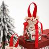 3 pcs Cloth Santa Claus Handbag Funny Fruit Packaging Box Christmas Candy Gift Bags  Party Favors