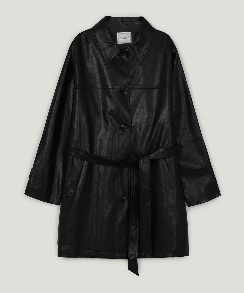 TWEE Theron Leather Trench Half Jacket (Strap Set)