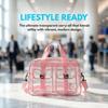 Large Capacity Transparent Crossbody Bag Waterproof Lightweight Toiletries Handbag PVC Multifunctional Washing Storage Bag