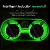 Universal Smart LED Neon Car Cup Holder Coaster USB Rechargeable 7 Color Changing Light Pad