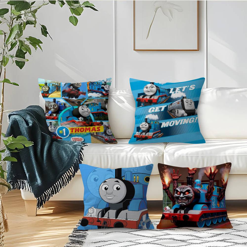 Cartoon Thomas The Train Square pillow cover sofa cushion cover home room decoration children gift