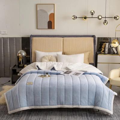 Winter Warm Blanket for Double Queen King Bed Luxury Milk Velvet Thicken Sofa Blankets Throw Plaid Bedspread Bed Cover Quilt