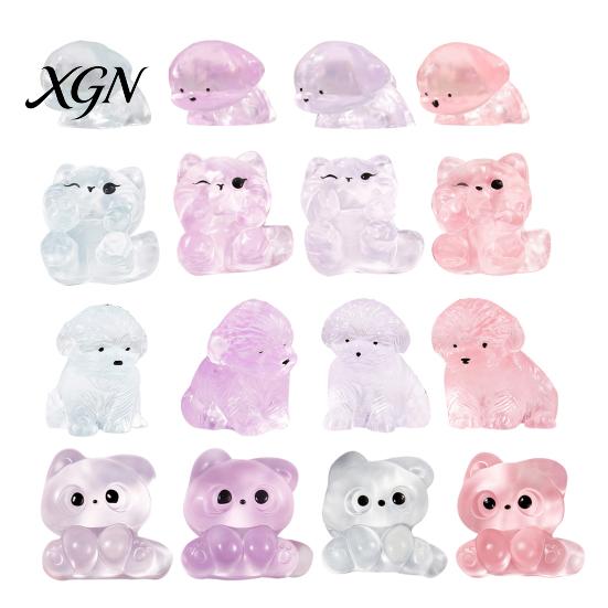 Elastic Fidget Toy Stress Relief with Bubble Injector Decompression Dog Cat Squeeze Kids Soft Ball Relaxation