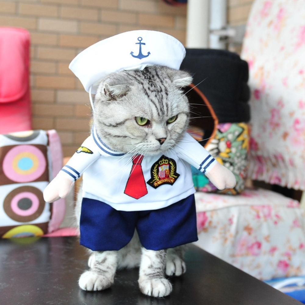 Popular Dog Christmas Halloween Dress Up Pirate Police Stand Up Dress Up Funny Dress Up Dog Dress Up