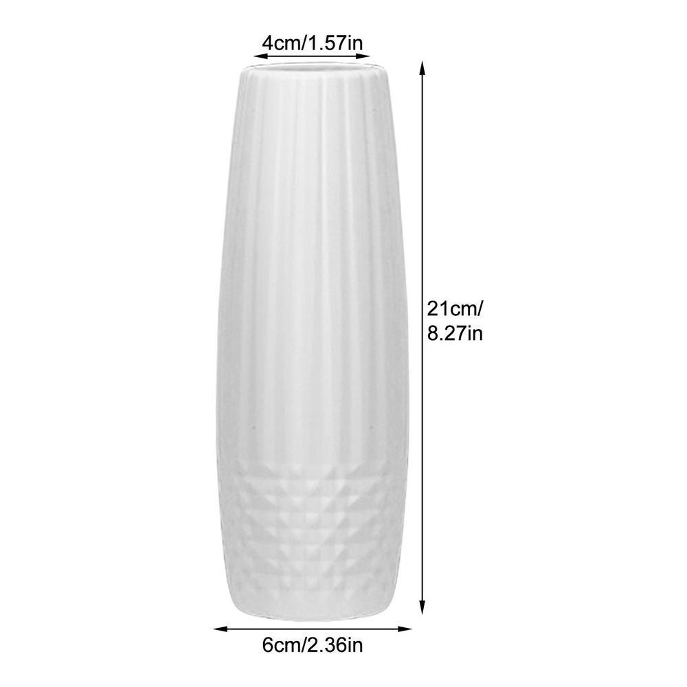 Diamond Design Flower Pot Imitation Ceramic Flower Arrangement New Flower Vase  Home Decoration