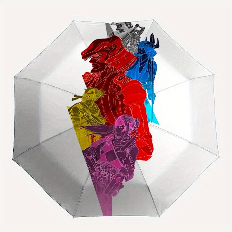 

1pc Power Ranger Automatic Open/close, Portable Folding Umbrella for Women & Men,Compact Parasol,, Durable Frame yy250809181